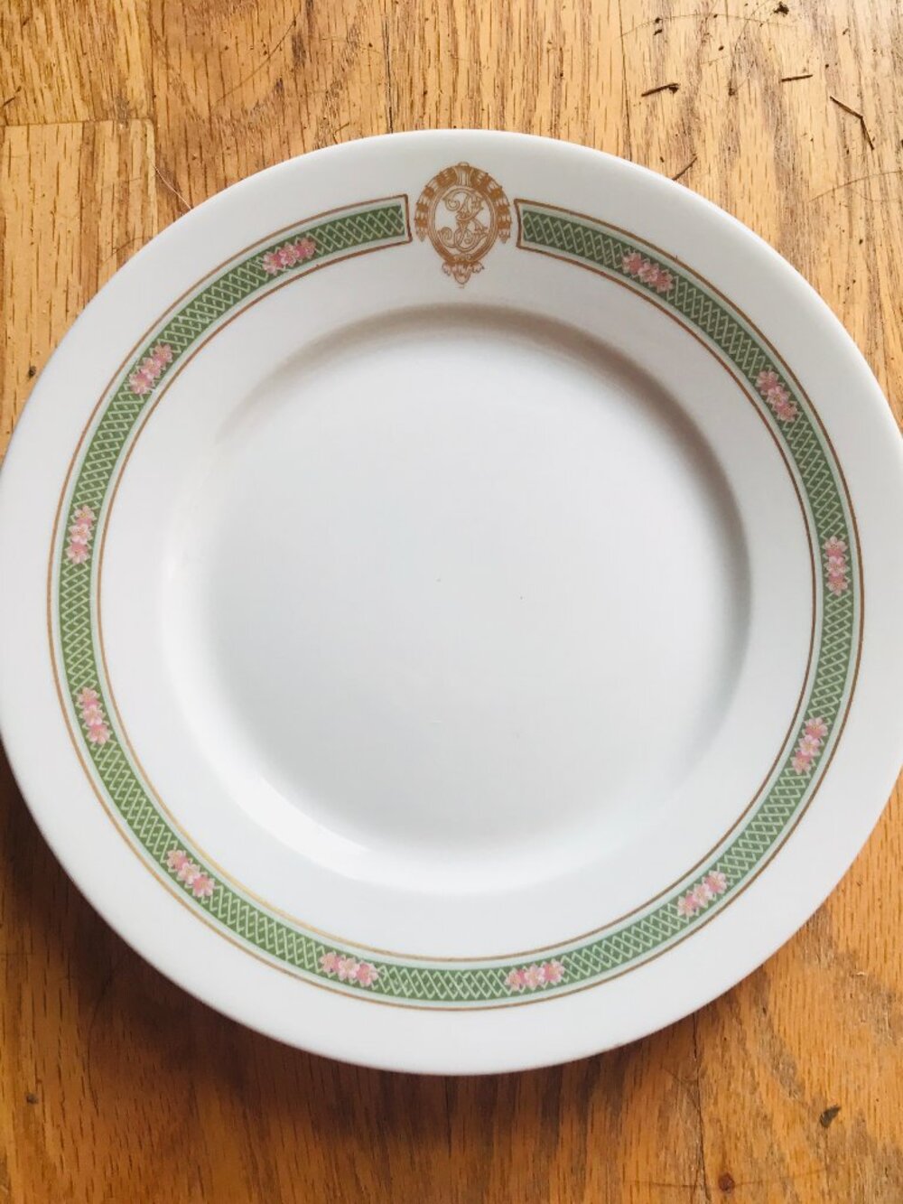 Vintage Biltmore Hotel Los Angeles Salad Plate 1940s Buffalo China USA